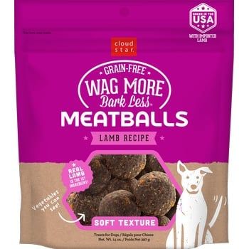 Wag More Bark Less Meatballs Lamb 14oz