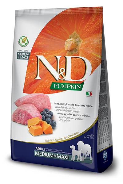 Farmina PUMPKIN Grain Free Lamb Blueberry Med-Maxi Adult