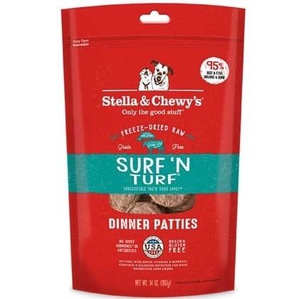 Stella &amp; Chewy&#39;s® Surf ‘N Turf Freeze-Dried Raw Dinner Patties