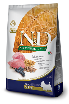 Farmina ANCESTRAL GRAIN Lamb &amp; Blueberry Mini Adult
