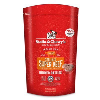 Stella &amp; Chewy&#39;s® Super Beef Frozen Raw Dinner Patties For Dogs