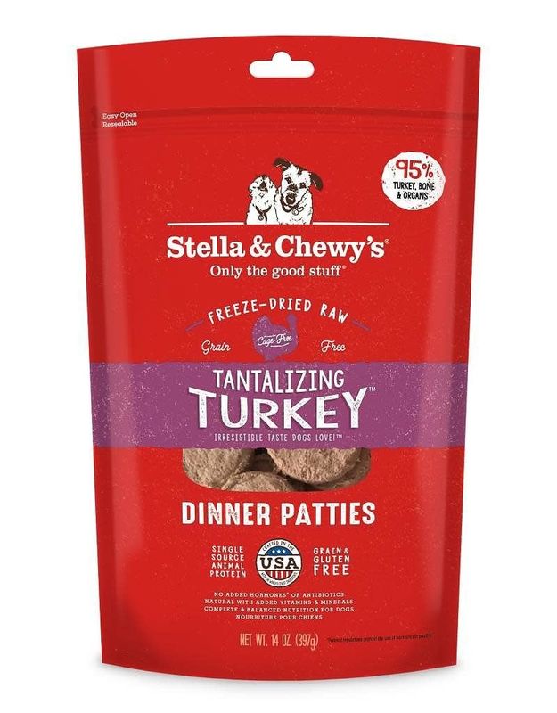 Stella &amp; Chewy&#39;s® Tantalizing Turkey Freeze-Dried Raw Dinner Patties