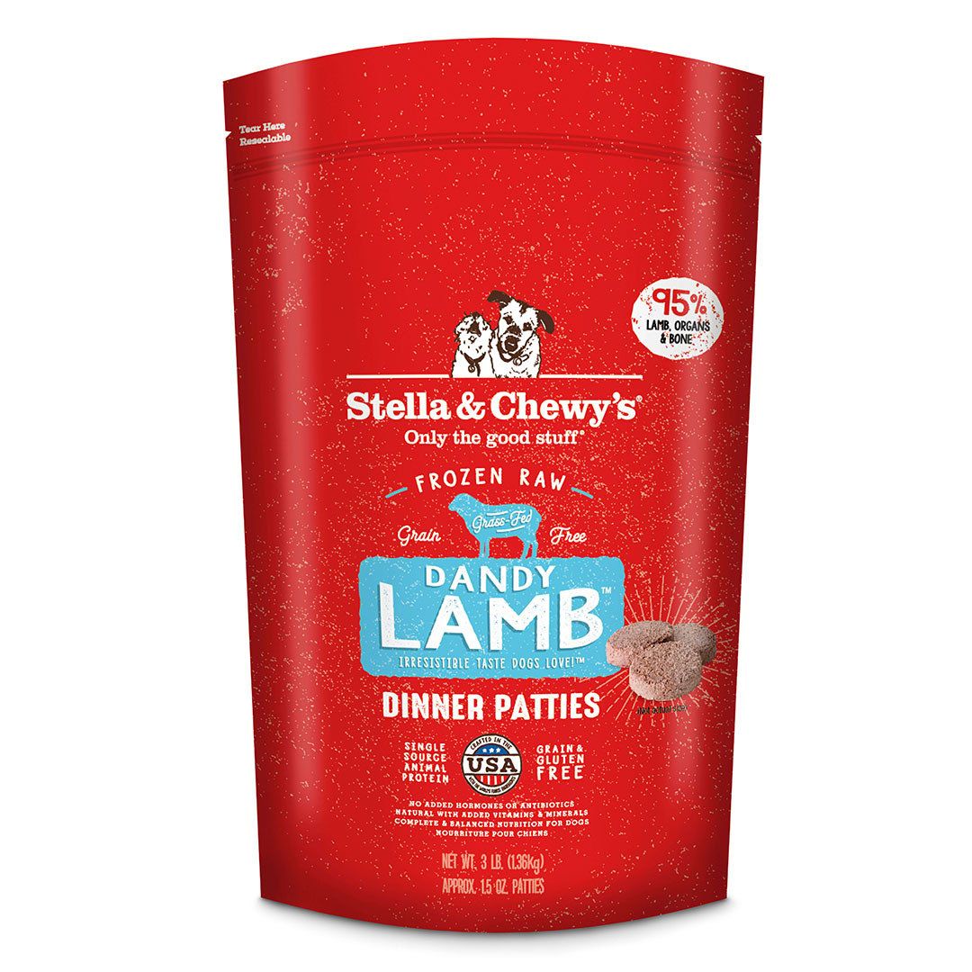 Stella &amp; Chewy&#39;s® Dandy Lamb Frozen Raw Dinner Patties For Dogs