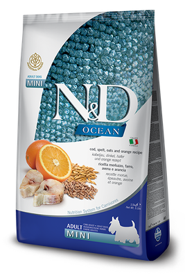 Farmina OCEAN Cod, Spelt, Oats and Orange Mini Adult