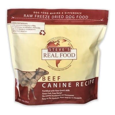 Steve&#39;s Real Food Freeze Dried Beef Diet 1.25lb
