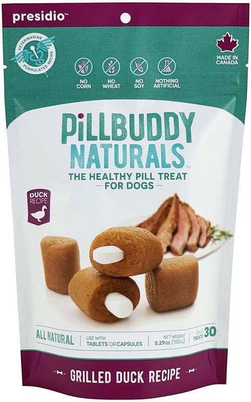 Presidio Dog Treat Pill Buddy Naturals Grilled Duck 5.3 oz