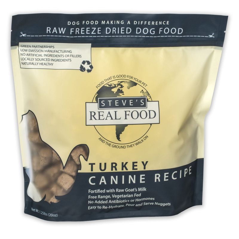 Steve&#39;s Real Food Freeze Dried Turkey Diet 1.25lb