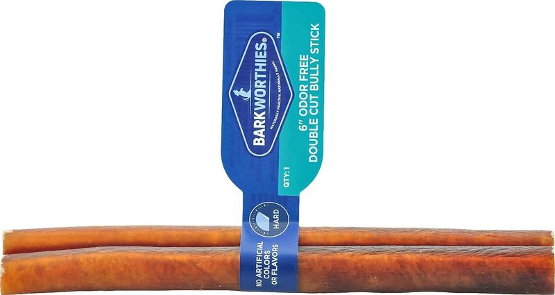 Barkworthies Bully Stick Double Cut 6&quot;