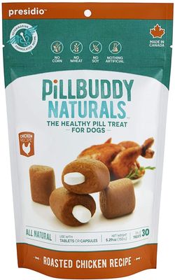 Presidio Dog Treat Pill Buddy Naturals Grilled Chicken 5.3 oz