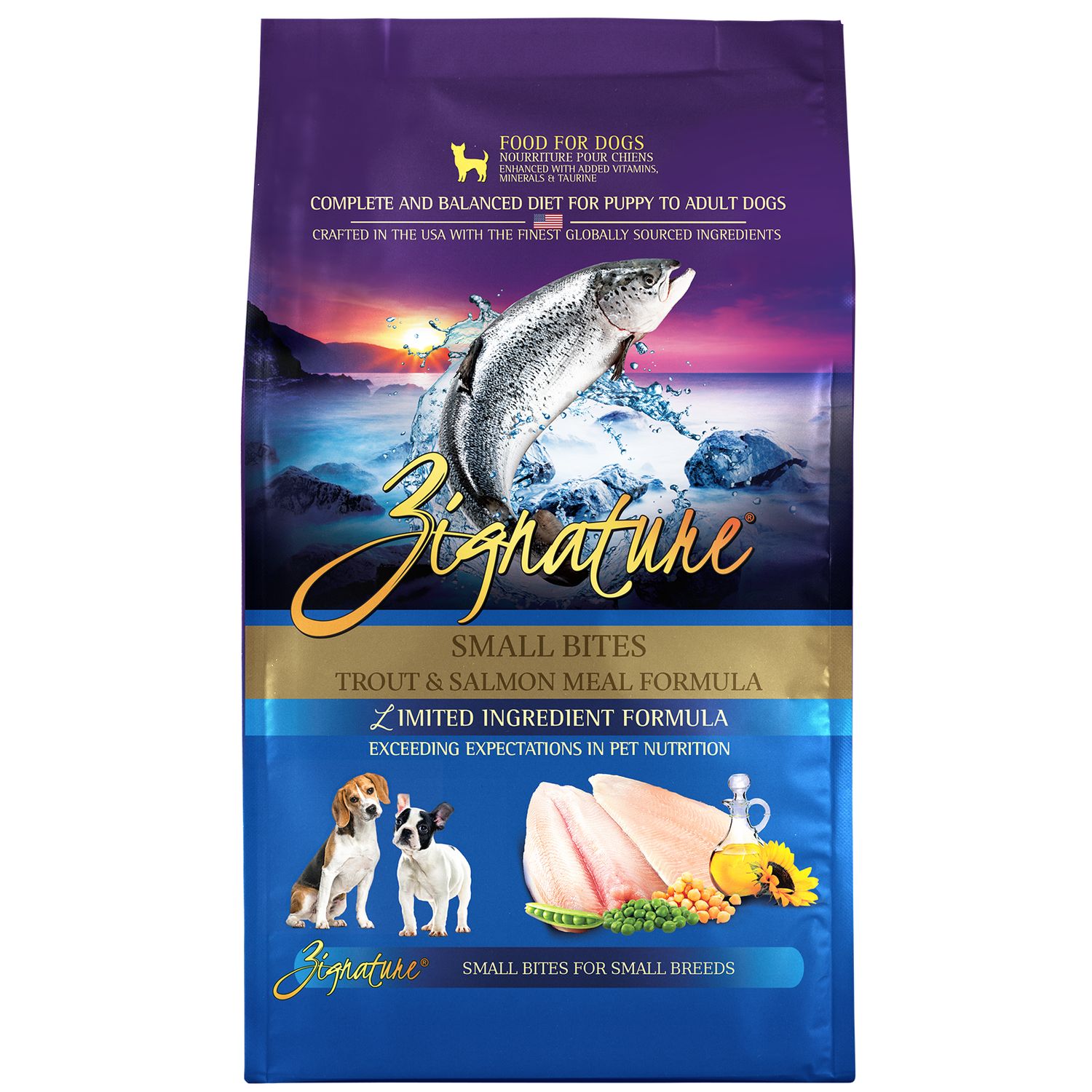 Zignature® Trout &amp; Salmon Formula Small Bites