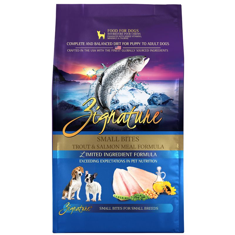 Zignature® Trout &amp; Salmon Formula Small Bites