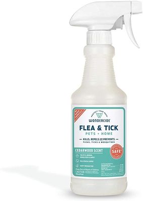 Wondercide Cedarwood Flea &amp; Tick Spray for Pets + Home with Natural Essential Oils