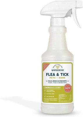 Wondercide Lemongrass Flea &amp; Tick Spray for Pets + Home with Natural Essential Oils