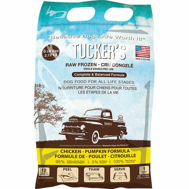 Tucker’s Raw Frozen Chicken &amp; Pumpkin 6 LB