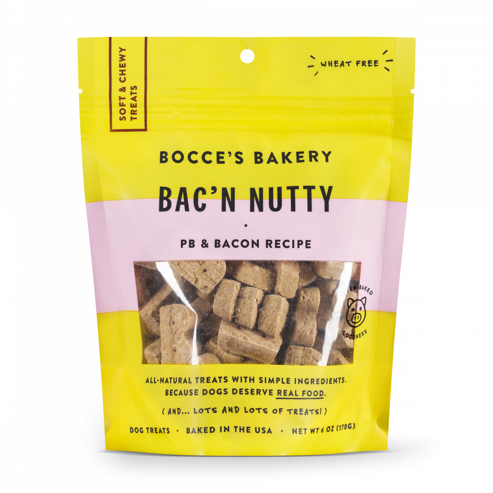 Bocce Bakery Soft &amp; Chewy Bacon Nutty 6 oz