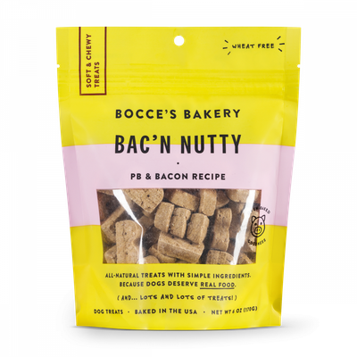 Bocce Bakery Soft &amp; Chewy Bacon Nutty 6 oz