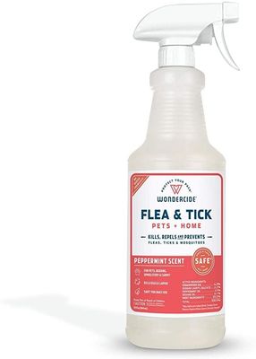 Wondercide Peppermint Flea &amp; Tick Spray for Pets + Home with Natural Essential Oils