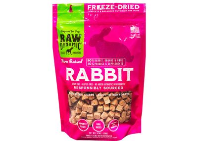Raw Dynamic Freeze-Dried Rabbit Formula for Dogs 