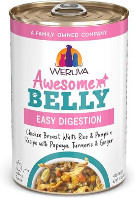 Weruva Awesome Belly Chicken, Rice &amp; Pumpkin with Papaya, Turmeric &amp; Ginger in Gravy