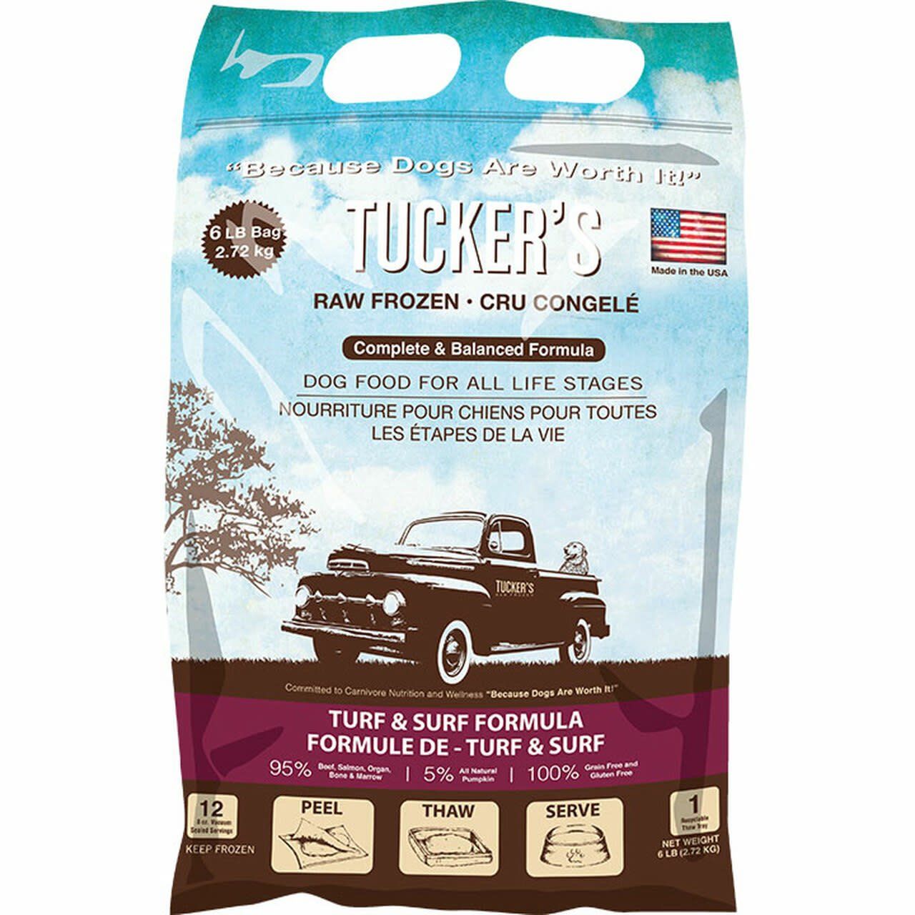 Tucker’s Raw Frozen Turf n Surf &amp; Pumpkin 6 LB