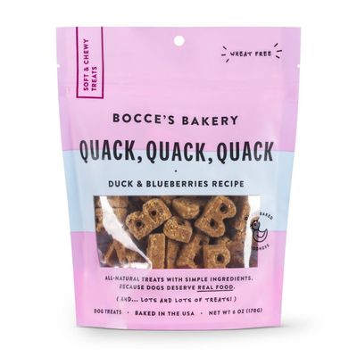 Bocce Bakery Soft &amp; Chewy Quack Quack Duck 6 oz