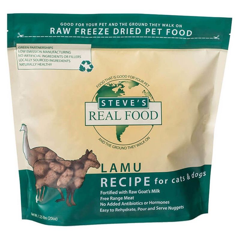 Steve&#39;s Real Food Freeze Dried Lamu Diet 1.25lb