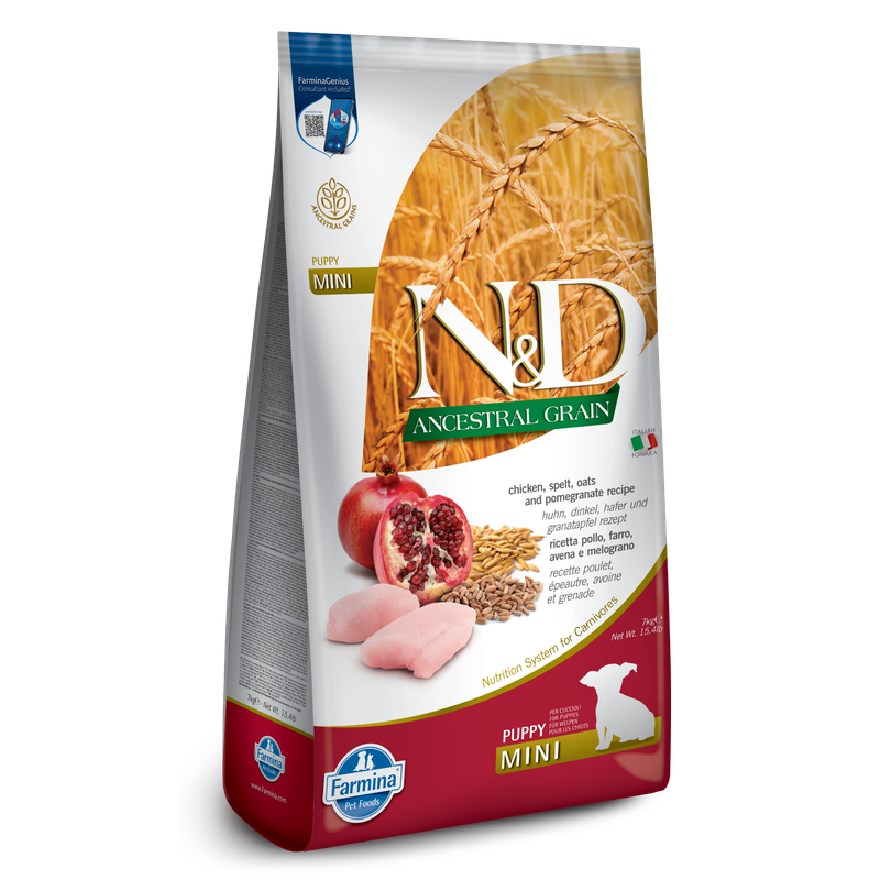 Farmina ANCESTRAL GRAIN Chicken &amp; Pomegranate Mini Puppy