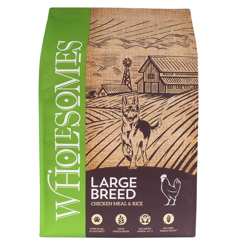 Wholesomes™ Large Breed with Chicken Meal &amp; Rice Formula 40 lbs