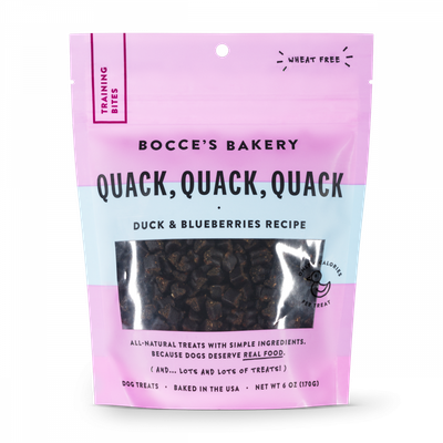 Bocce Bakery Training Bites Quack Quack Duck 6 oz