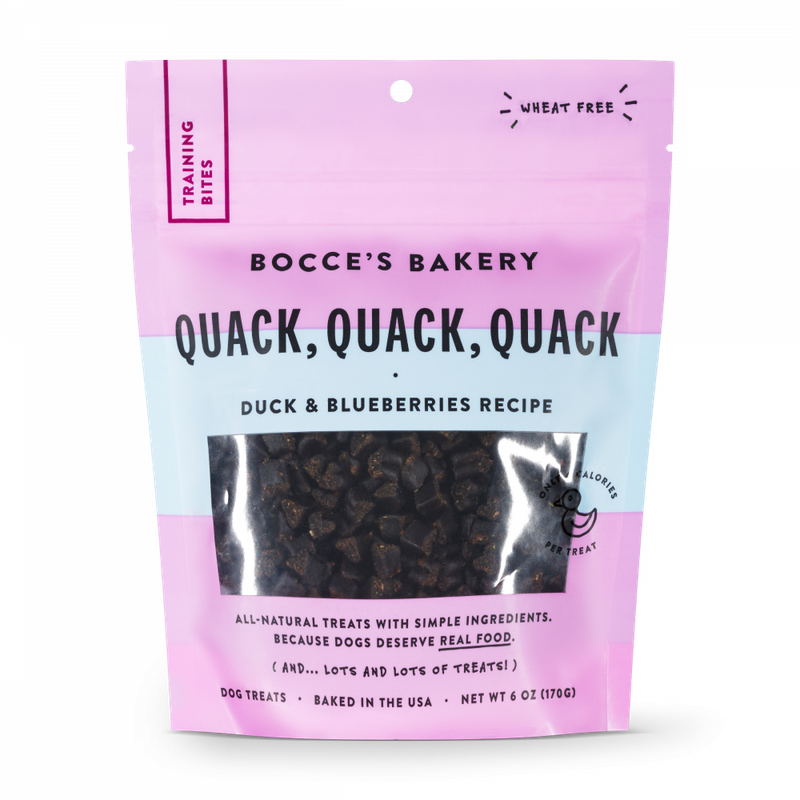 Bocce Bakery Training Bites Quack Quack Duck 6 oz