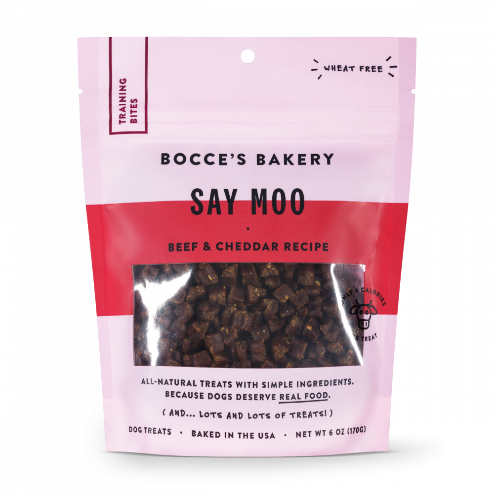 Bocce Bakery Training Bites Say Moooo 6 oz