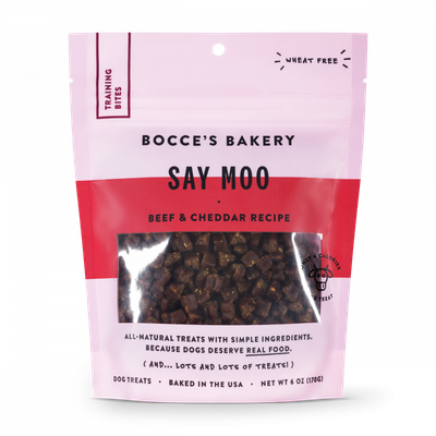 Bocce Bakery Training Bites Say Moooo 6 oz