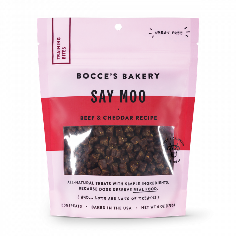 Bocce Bakery Training Bites Say Moooo 6 oz