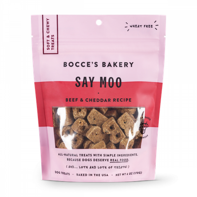 Bocce Bakery Soft &amp; Chewy Say Moo 6 oz