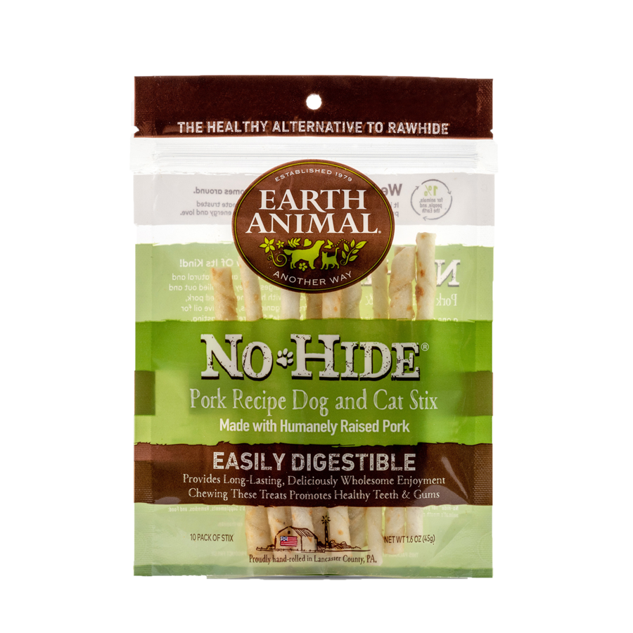 Earth Animal No-Hide® Pork Chews Small 10 Pk