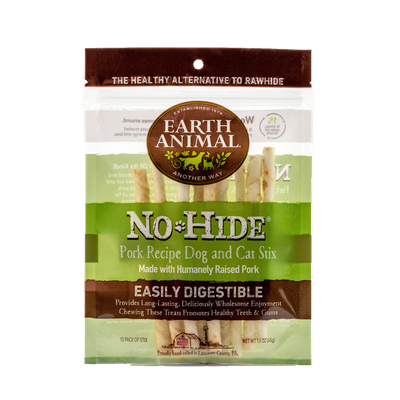 Earth Animal No-Hide® Pork Chews Small 10 Pk
