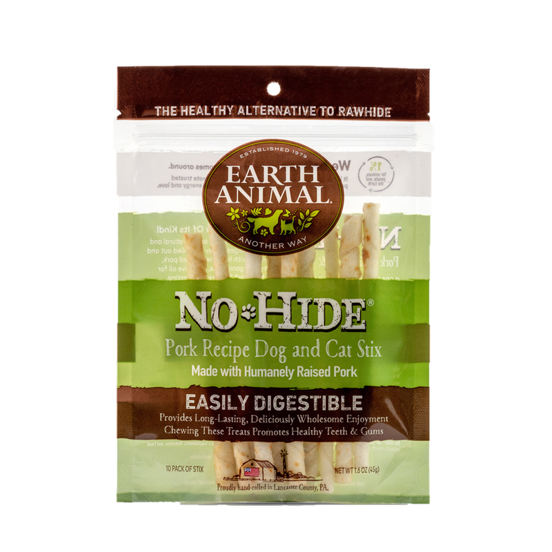 Earth Animal No-Hide® Pork Chews Small 10 Pk