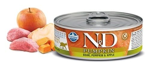 Farmina Cat PUMPKIN Grain Free Boar &amp; Apple 2.8 oz