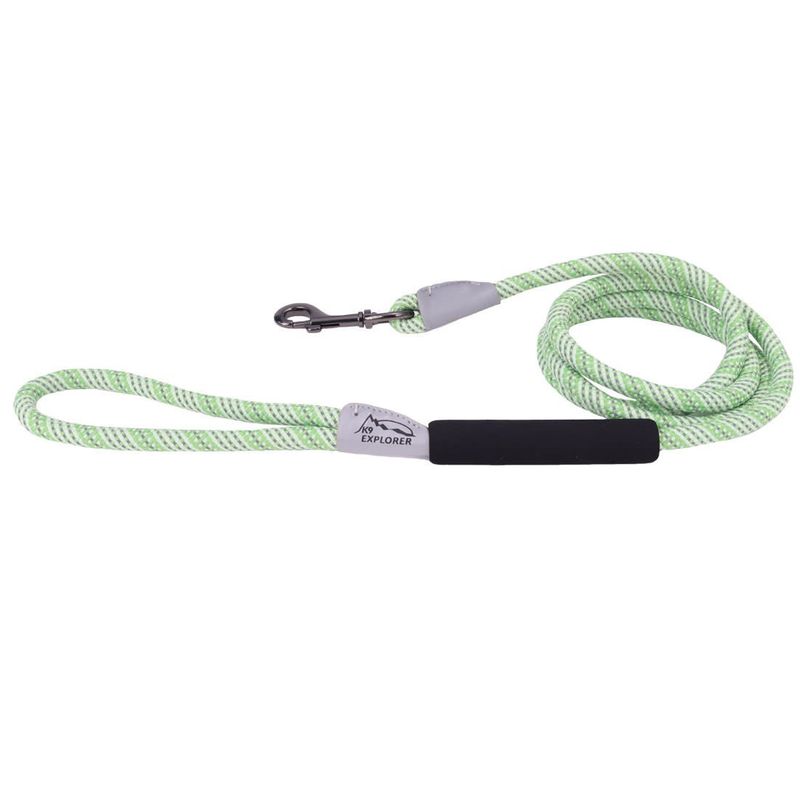 Coastal K9-Explorer Brights Reflective Rope Snap Leash 6&#39; Meadow