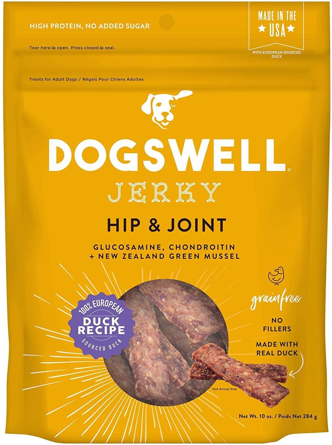 Dogswell Jerky Hip &amp; Joint Duck 10 oz