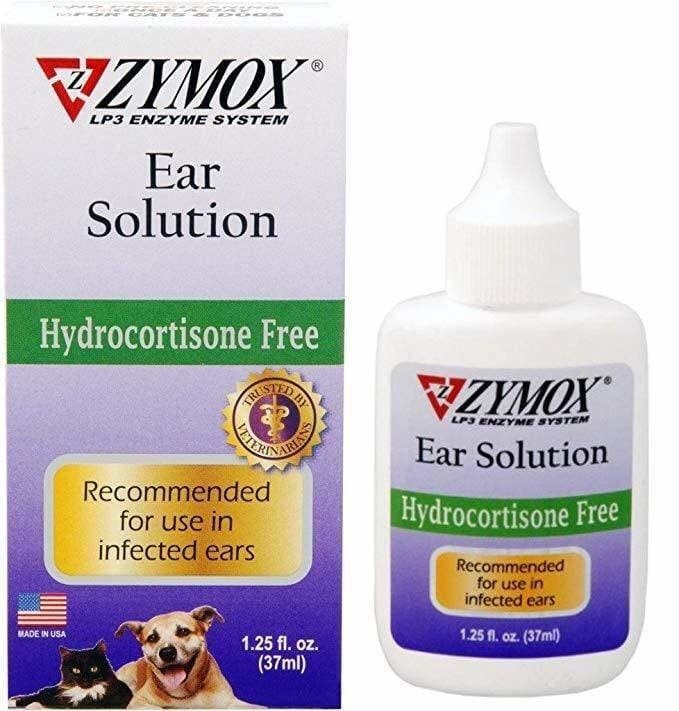 Zymox Ear Solution (Hydrocortisone Free) 1.25oz