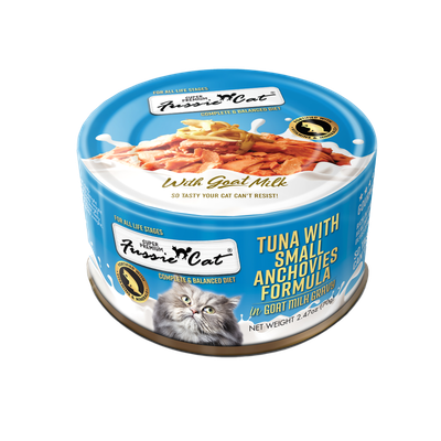 Fussie Cat® Tuna Small Anchovies Goat Milk 2.47 oz