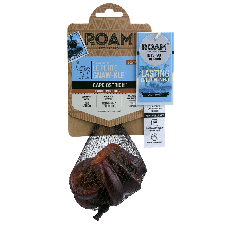 Roam Ostrich Gnaw-kles Bone Petite 2-Pack