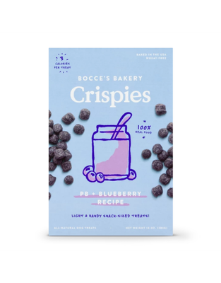 Bocce&#39;s Bakery Crispies Peanut Butter &amp; Blueberry 10 oz
