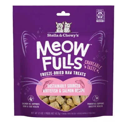 Stella &amp; Chewy&#39;s® Meowfulls Whitefish &amp; Salmon Cat Treats 1.5 OZ