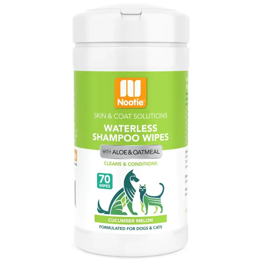 Nootie Waterless Grooming Wipe Cucumber Melon 70 Ct