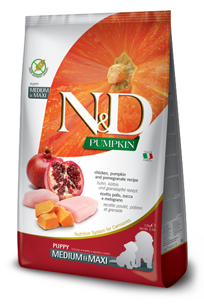 Farmina PUMPKIN Grain Free Chicken &amp; Pomegranate Med-Maxi Puppy 5.5 LB