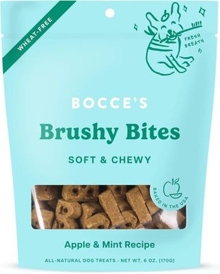 Bocce&#39;s Bakery Dailies Soft &amp; Chewy Brushy Bites 6 oz