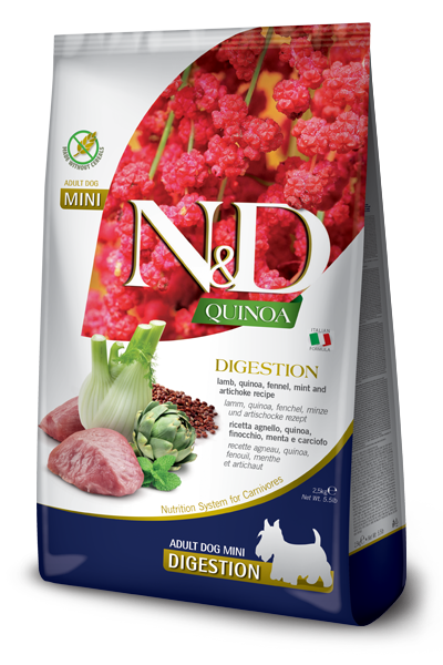 Farmina QUINOA Grain Free Digestion Lamb, Fennel &amp; Mint Mini 5.5 LB