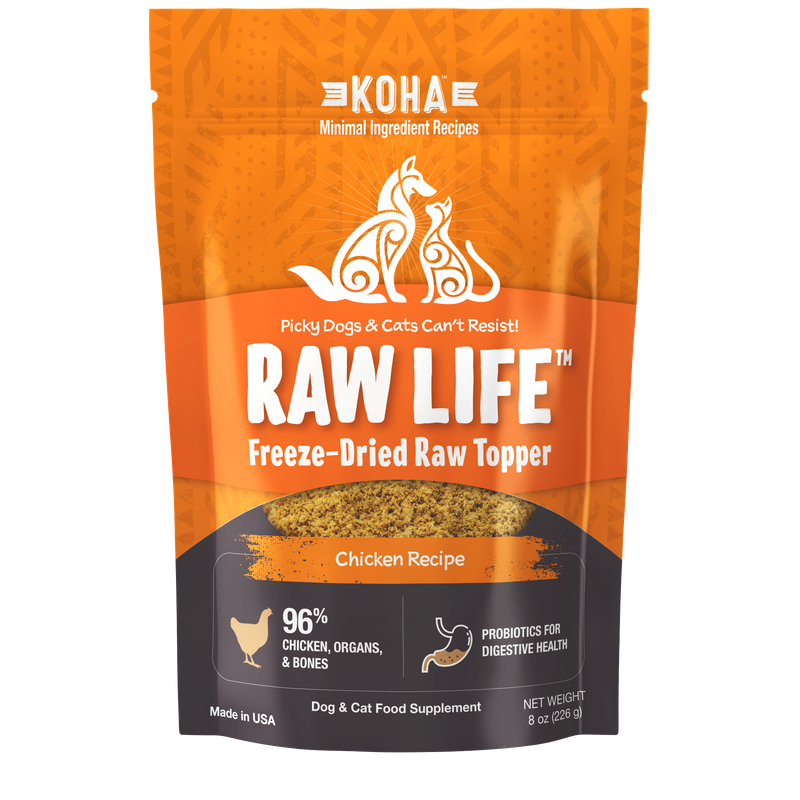 Koha Freeze-Dried Raw Topper Chicken for Dogs and Cats 8oz